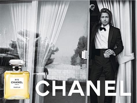 brad pitt for chanel|Chanel iconic product photo.